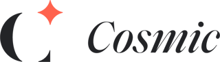 Cosmic logo horizontal dark